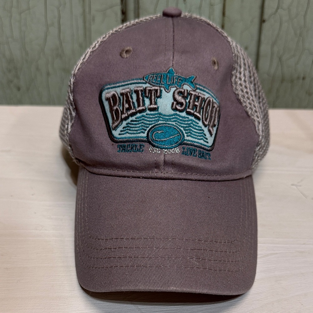 Reel Life Bait Shop Men’s Brown Mesh Back Trucker Hat